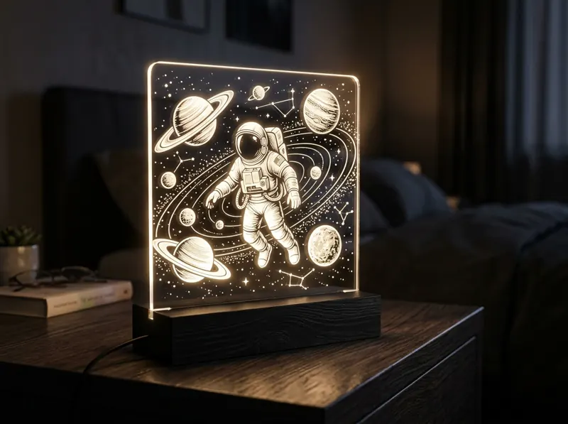 Lámpara LED de acrílico